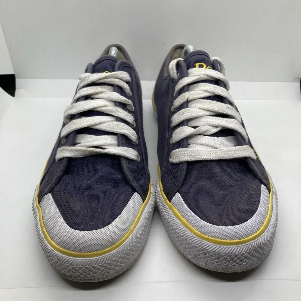 Polo Ralph Lauren Cantor Low Canvas Shoe Mens size 9.5 Navy Blue Chancery